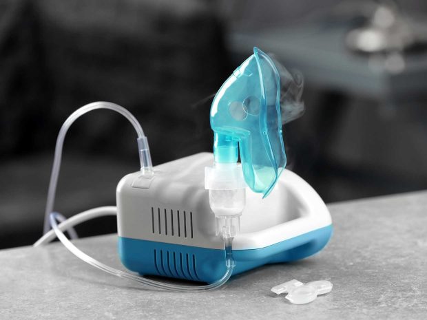 strumento per nebulizzare medicinale per naso e gola
